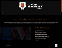 Tablet Screenshot of lyonbasket.com